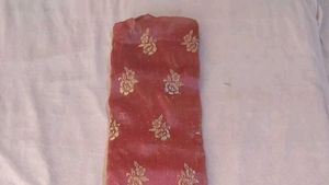 Elegant Pink Embroidered unstitched Suit