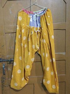Boho Yellow Printed Palazzo Pants