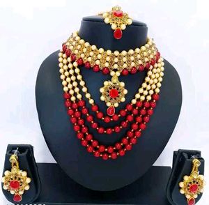 Red piece of Beautiful Necklace set....