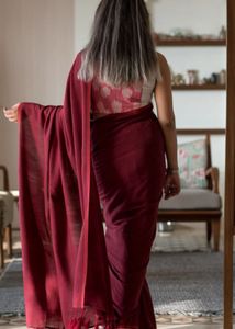 Suta Original Maroon Cotton Saree