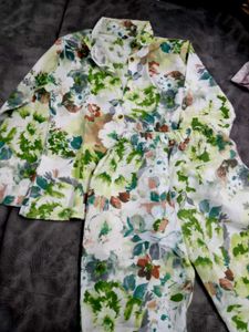 brand new Floral Print Pajama Set