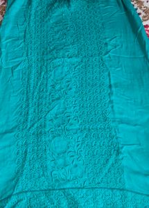 Elegant Teal Embroidered Kurta