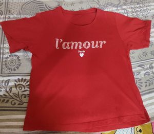 Cute "L'Amour Paris" Graphic Tee