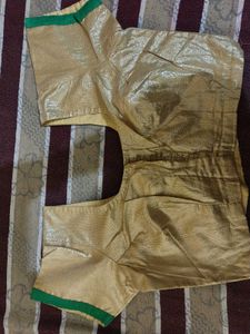 golden blouse multicolour embroidered