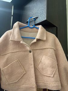 Cozy Teddy Fleece Cropped Jacket