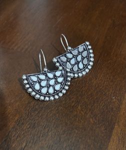 Lightweight Silver Jhumka | Ethnic Elegance