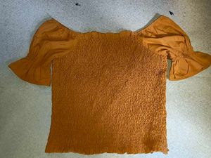 Stylish Smocked Off-Shoulder Top