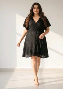 Elegant Black Lace Dress