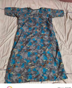 Beautiful Floral Print Kurta with Teal Pants