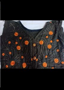 Full Gown Embroidery Long Ethnic Dress