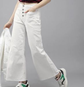 Wide Leg White Pants