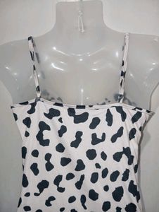 Dalmatian Print Mini Dress