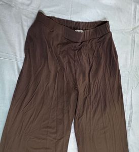 Comfortable Brown Wide-Leg Pants