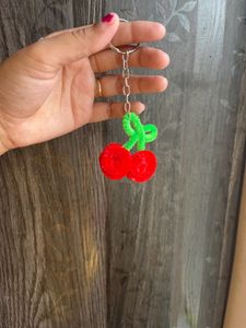Cute Cherry Keychain