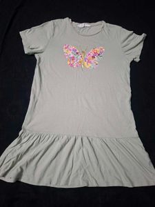 Cute Butterfly Ruffle Dress