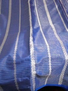 Elegant Blue &amp; Silver Saree