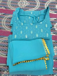 Beautiful Teal Kurta with Sparkle