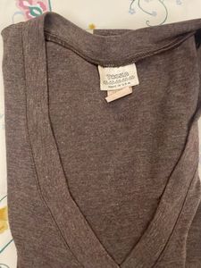 Soft Long Sleeve V-Neck Top, USA, Small