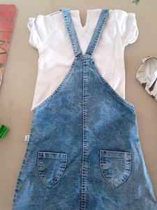 Combo Of Cord Set And Denim Dress With T Shirt