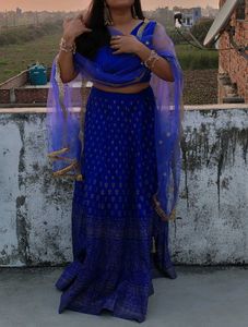 Elegant Blue & Gold Ethenic