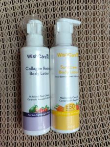 WishCare Collagen Retinol & Sunscreen Lotions