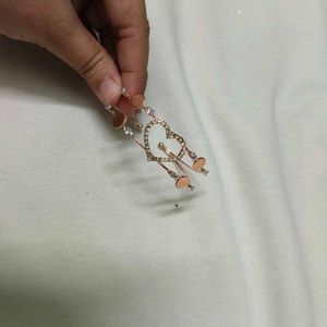 Heart Charm Rose Gold Bracelet