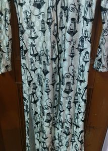 Front Cut White Kurta