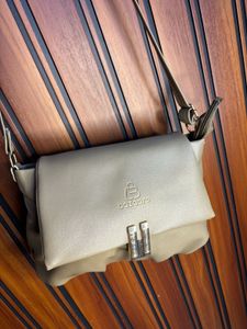 Stylish Taupe Crossbody Bag