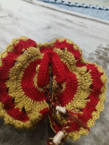 Laddu Gopal Crochet Dress With Cap