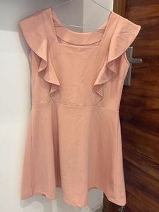 Chic Ruffle Square Neck Dress
