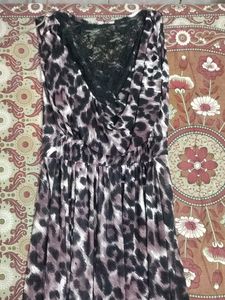 Animal Print Mini dangri dress