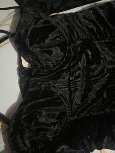 black velvet party wear dress (M size)
