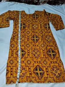 Designer Mustard Yellow Kurta
