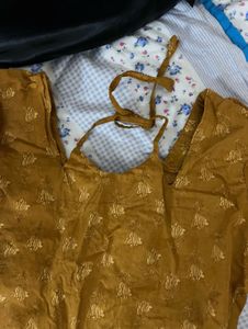 Mustard Yellow Dori Kurti