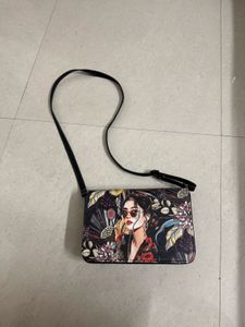 Artistic Portrait Crossbody Bag