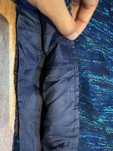 Sparkly Blue Pleated Skirt