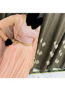 Boutique Crop Top With Shrug And Sharara