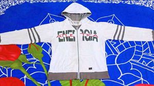 White Zip-Up Hoodie