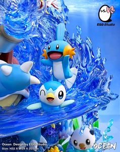 Pokemon Ocean Family Model Statue Resin