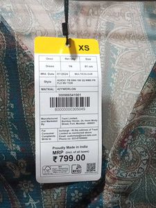 Stylish Sheer Paisley Print Dress