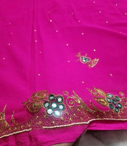 aari Tari work saree