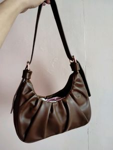 Women's Baguette Pleated Handbag