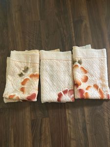 🦋3 Pieces Embroidered Floral sofa covers🦋