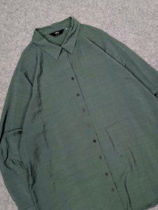 Max Green Textured Button-Up Shirt