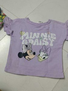 Cute Minnie Mouse Purple Pajama Set