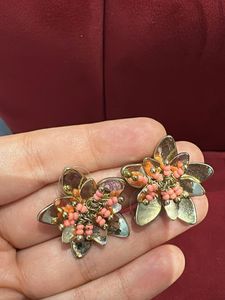 Floral Beaded Earrings