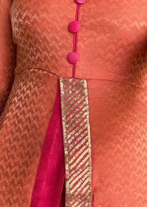 Elegant Peach & Pink Kurta