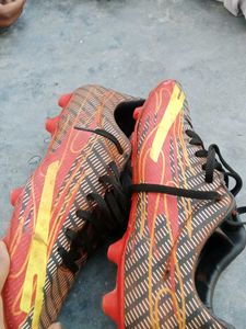 Spectra Football Cleats - Orange/Yellow used many