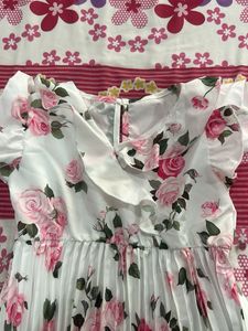 Floral Print Girls' Dress