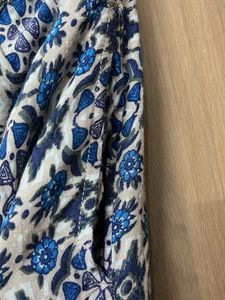 Blue Printed Palazzo Pants